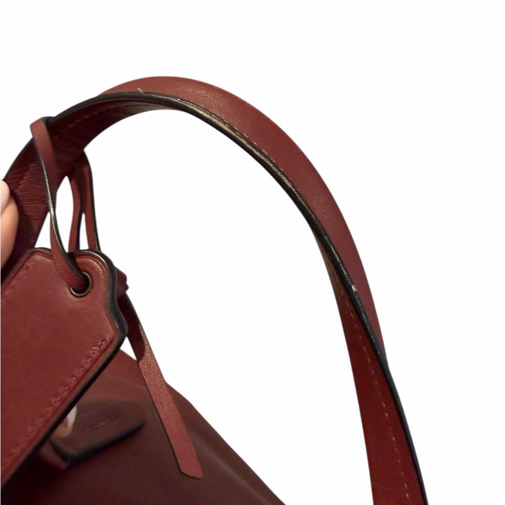 Coach Cooper Carryall Burgundy Oxblood Leather Bag Luxe Style 22821 - Picture 12 of 13